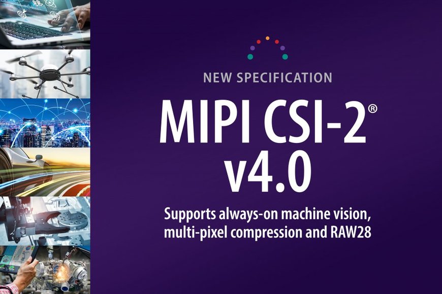 Wichtiges Update der MIPI CSI-2-Kamera-Spezifikation ermöglicht die nächste Generation von stromsparenden, always-on Machine-Vision-Anwendungen